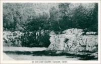 “An Old Lime Quarry, Canaan, Conn.” (postcard photograph)